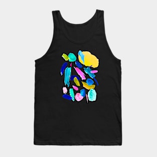 Abstract Lipsticks Tank Top